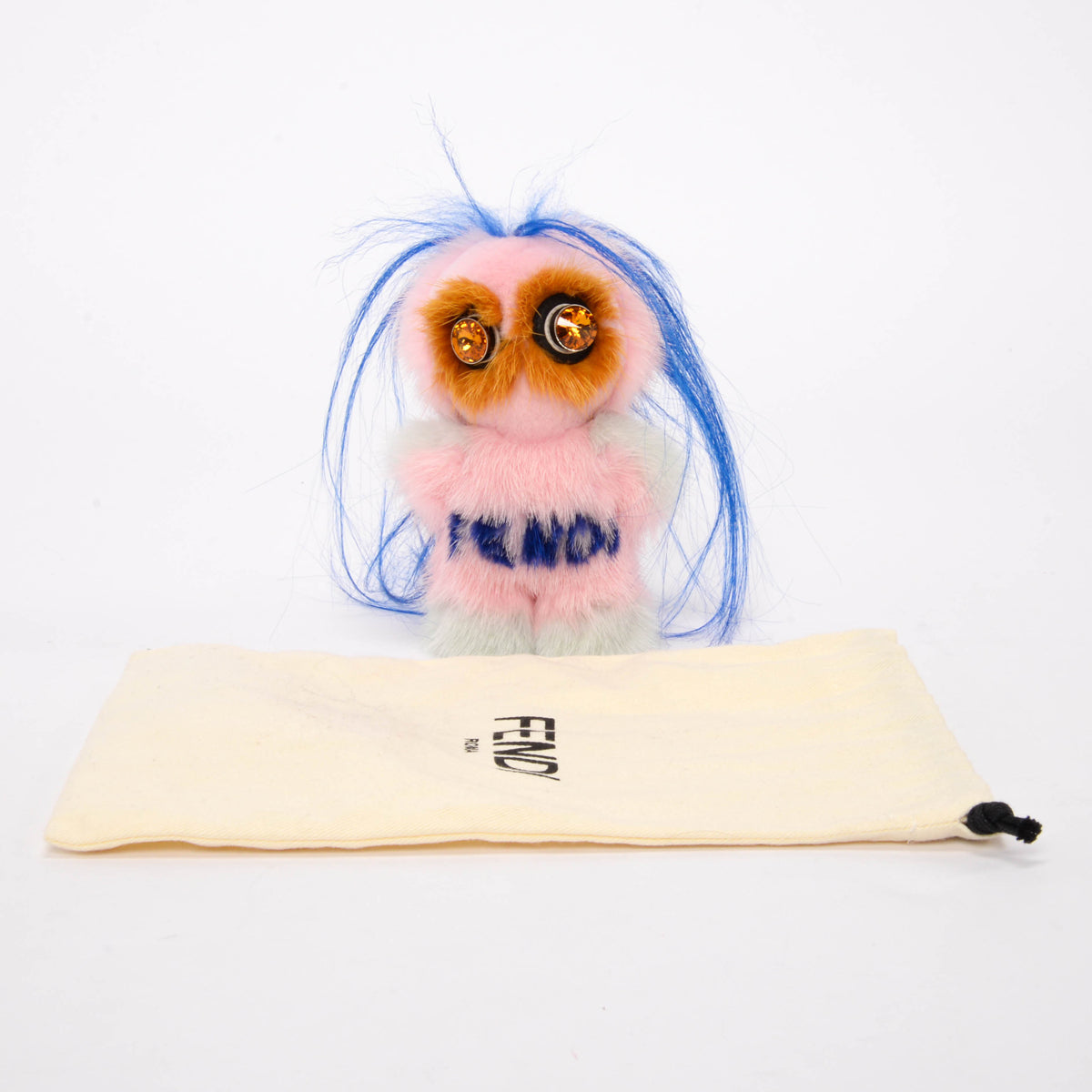 Fendi Pink Mink Fendirumi Piro-Chan Bag Charm