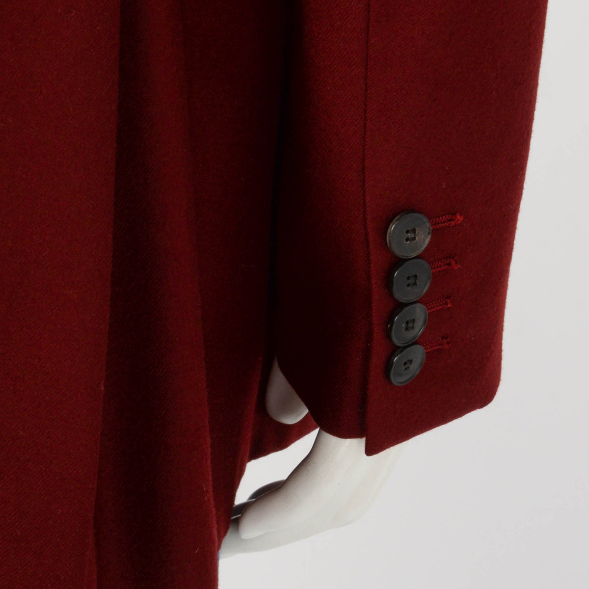 Dior Burgundy Wool D.B. Longline Blazer FR 40