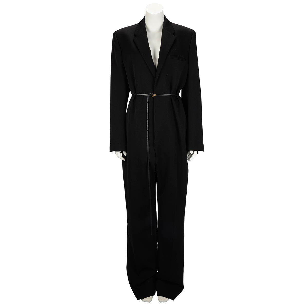 Bottega Veneta Black Wool Blazer Jumpsuit IT 48