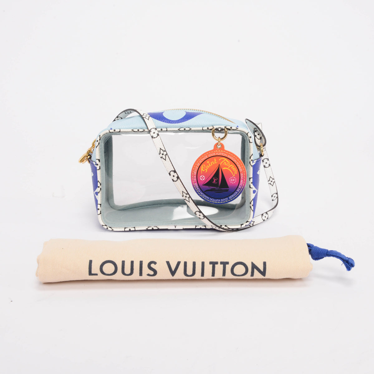 Louis Vuitton Blue Monogram Giant Portofino Beach Pouch