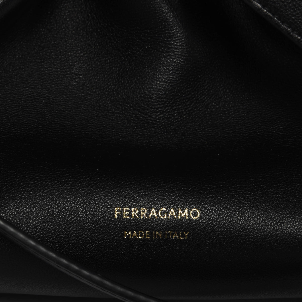 Ferragamo Black Nappa Medium Soft Bag
