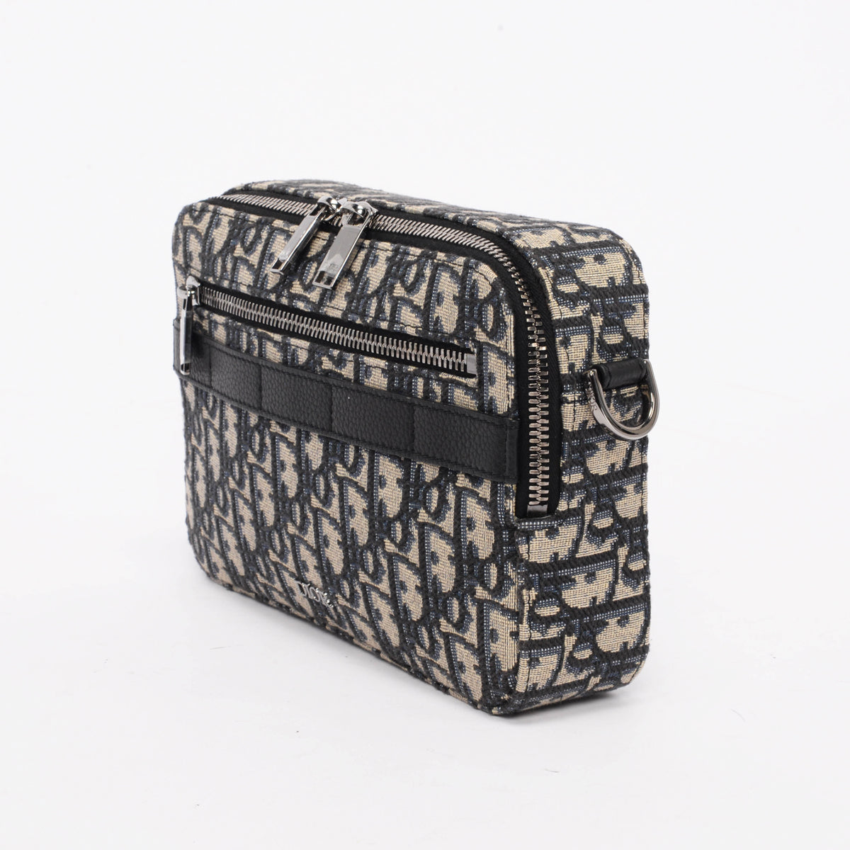 Dior Navy Oblique Jacquard Safari Bag