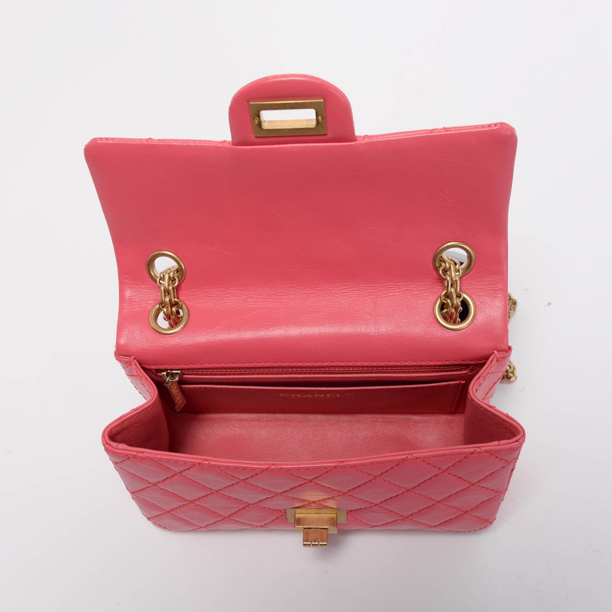 Chanel Pink Aged Calfskin Reissue Mini Flap Bag