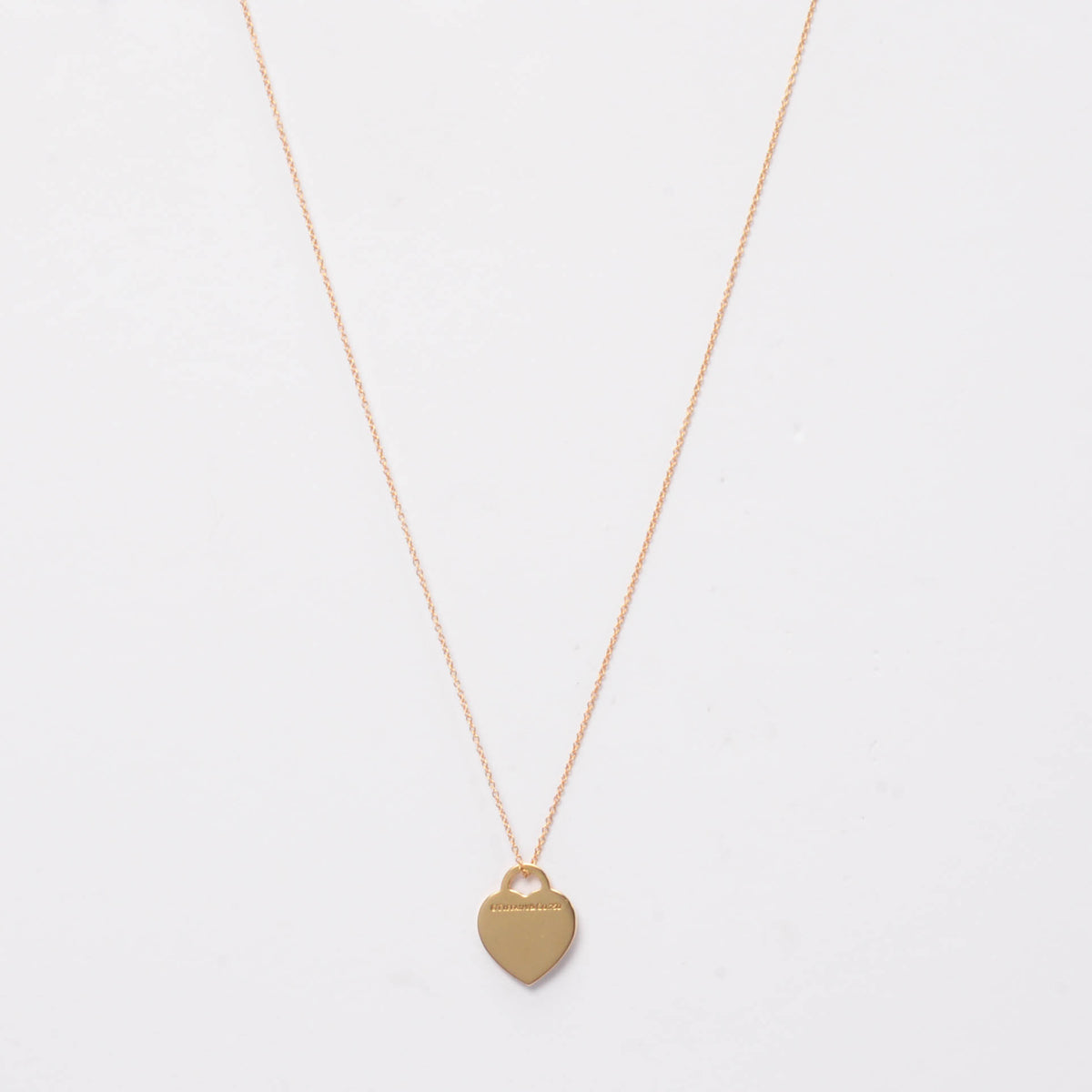 Tiffany & Co 18k Yellow Gold Return to Tiffany Heart Necklace