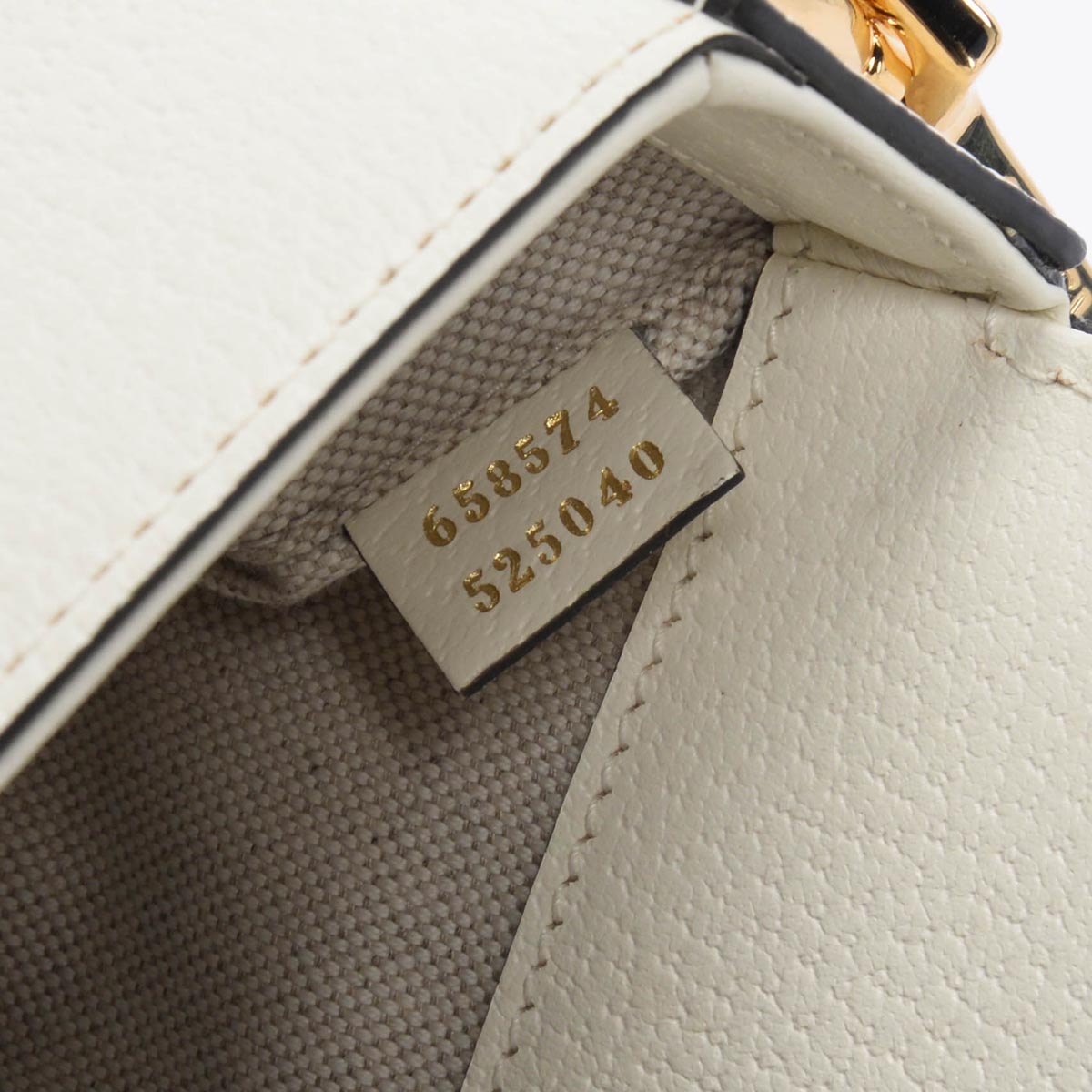 Gucci x Adidas White Textured Dollar Calfskin Horsebit 1955 Mini Bag