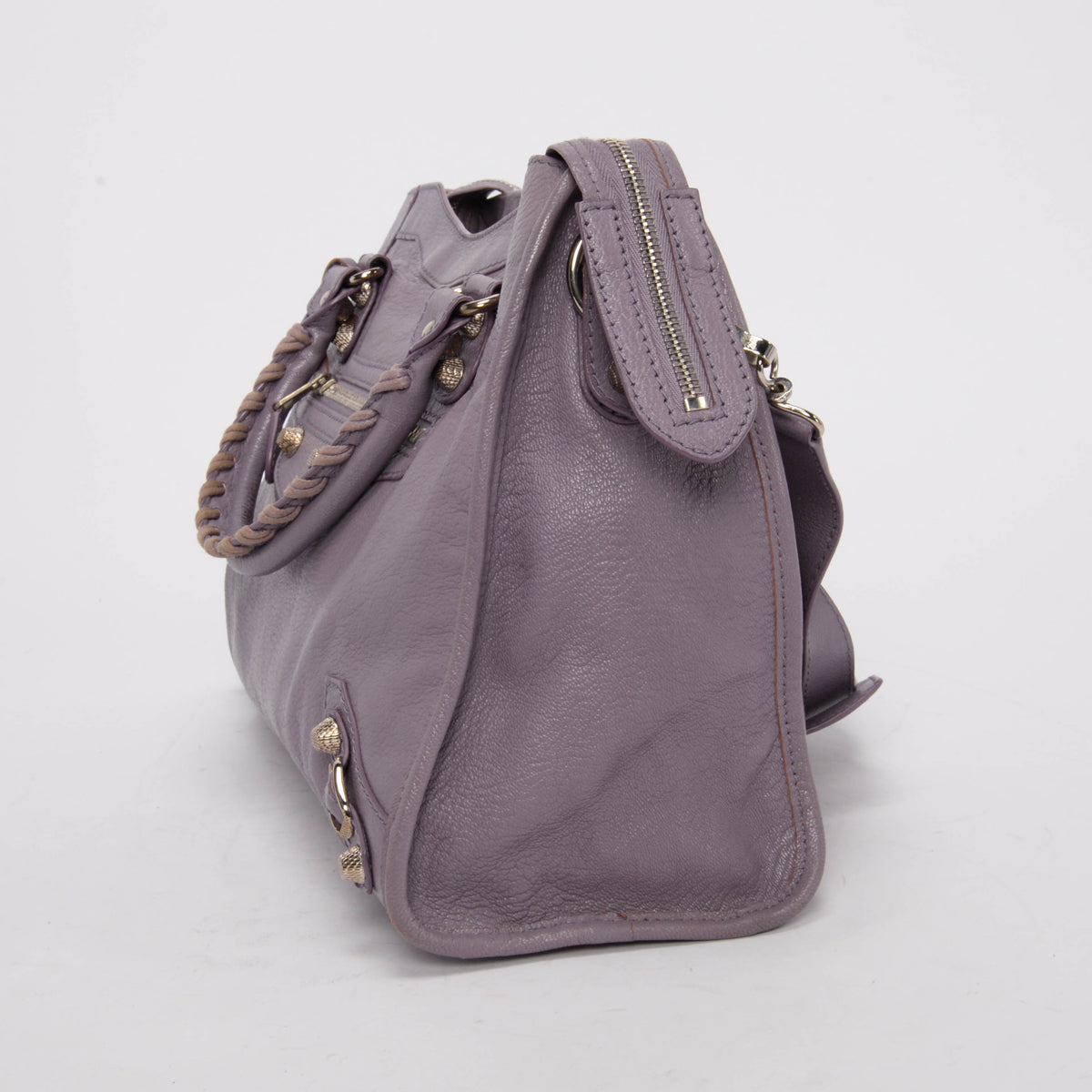 Balenciaga Lilac Goatskin Giant 12 City SHW Bag