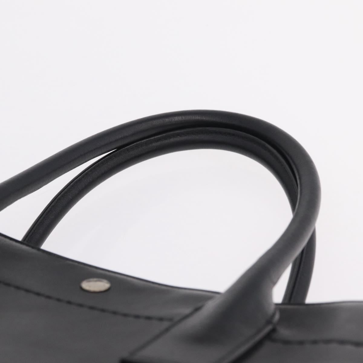 Saint Laurent Black Embossed Leather Rive Gauche Shopper Tote