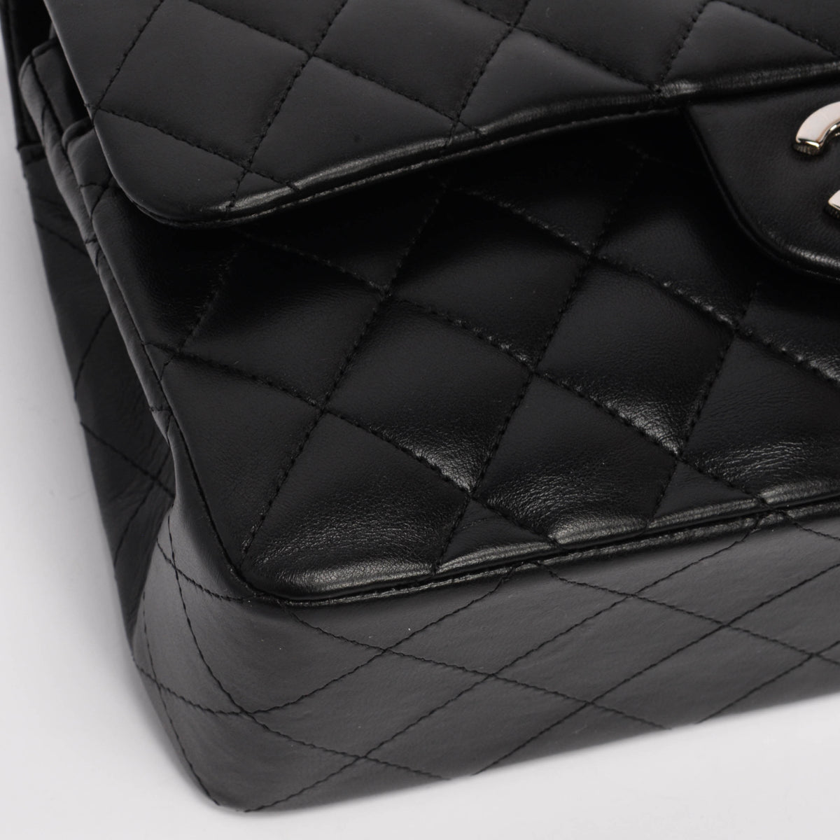 Chanel Black Quilted Lambskin Small Classic Flap Bag