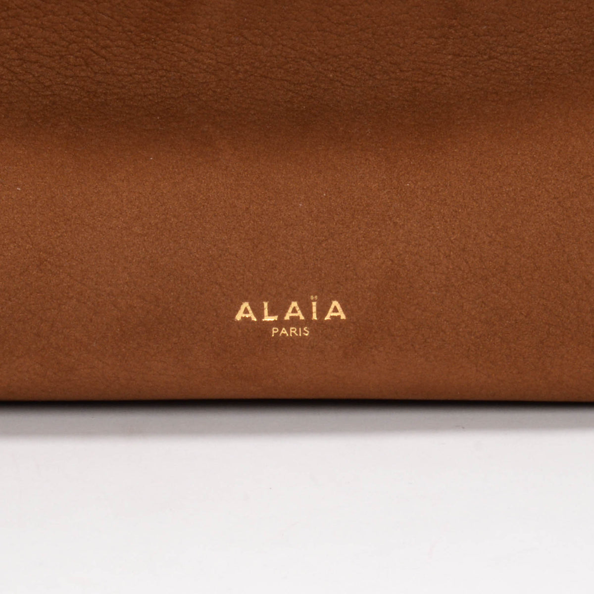 Alaia Brown Nubuck Le Click East West Small Bag