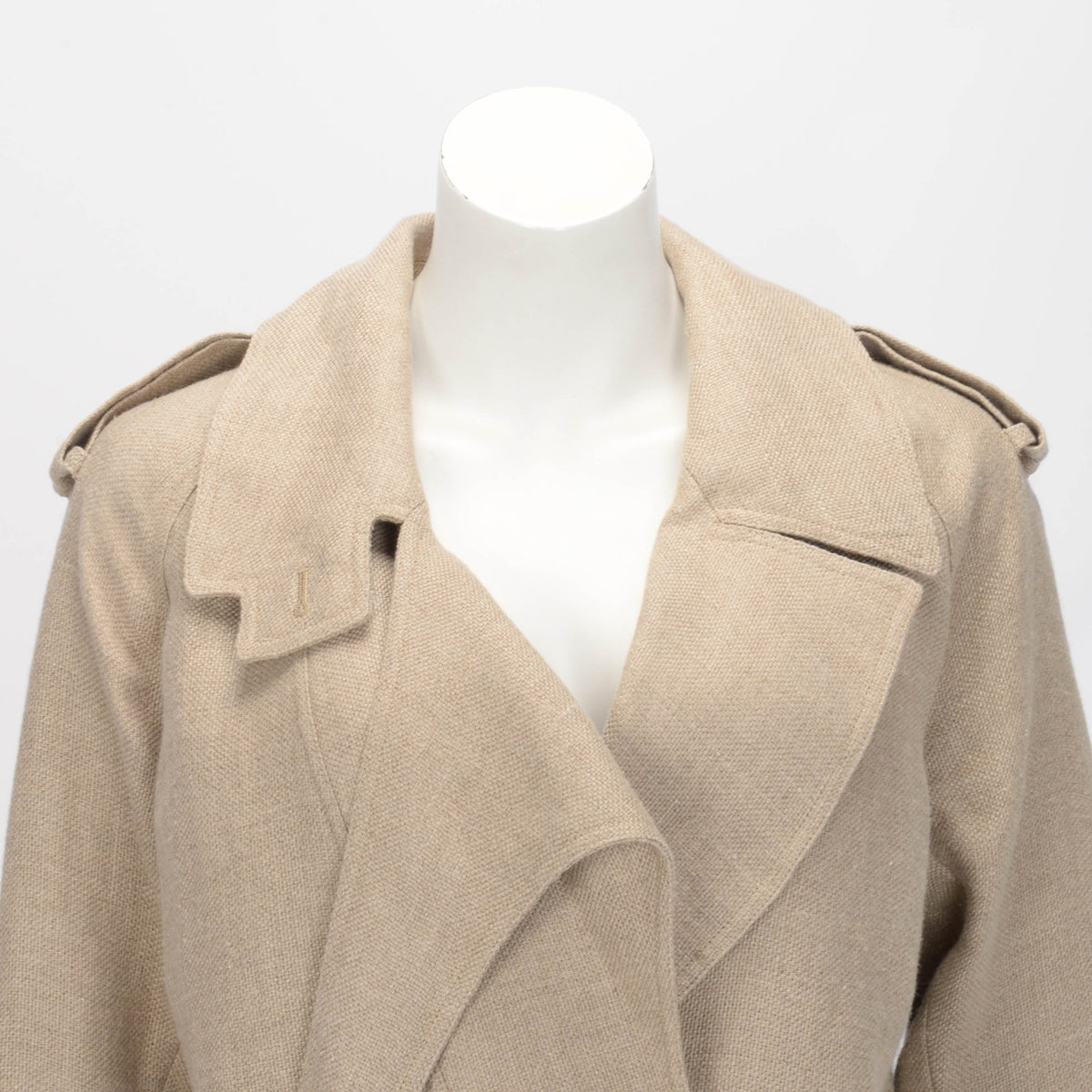 Alexander Wang Beige Linen Burlap Short Coat US 0