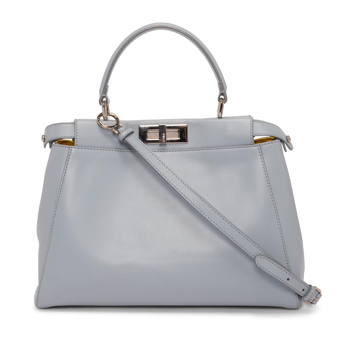 Fendi Pale Blue Nappa Medium Peekaboo Bag