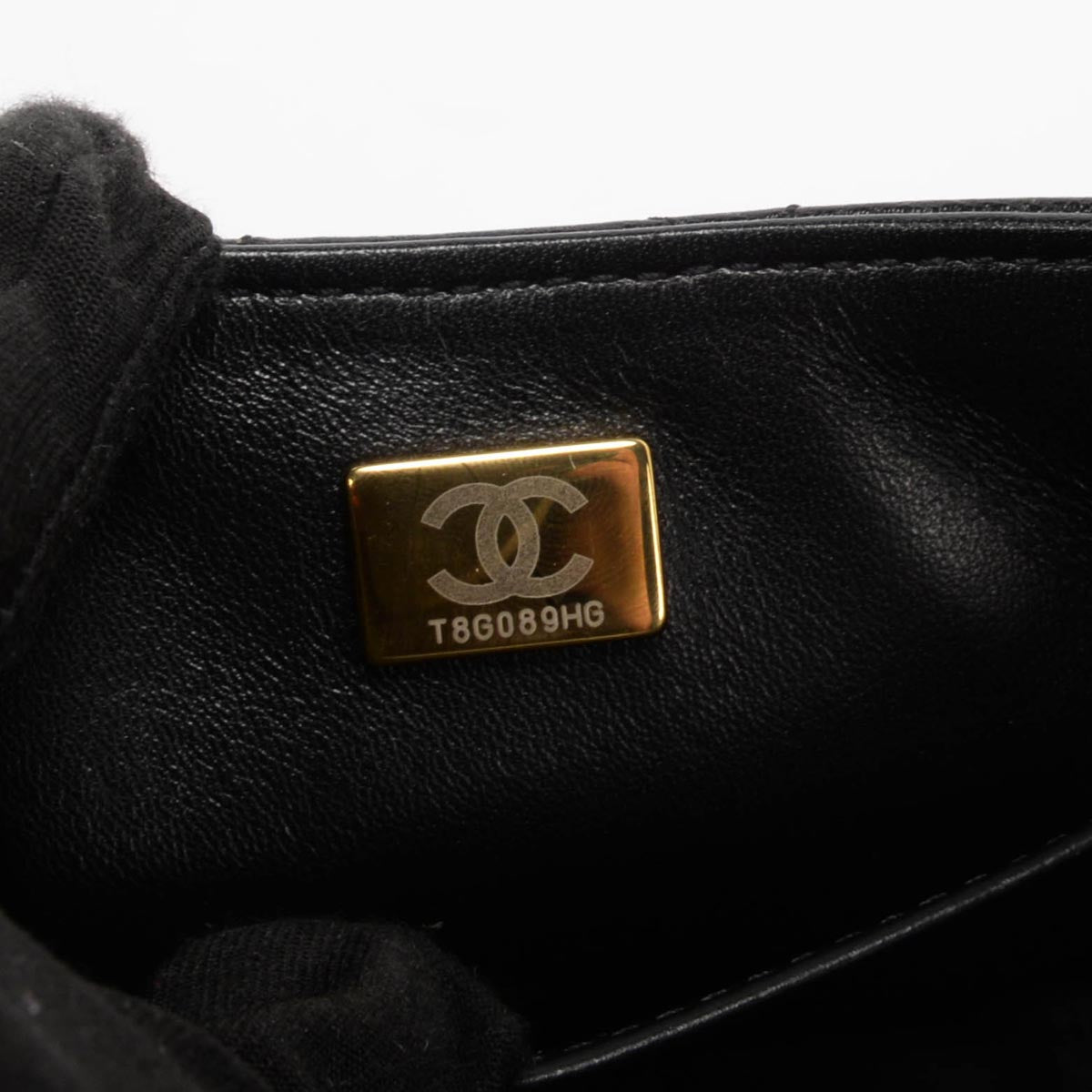 Chanel Black Quilted Goatskin Mini Square Flap Bag