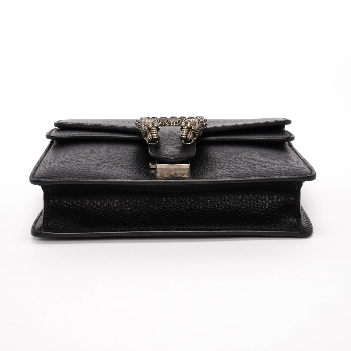 Gucci Black Grained Calfskin Mini Dionysus Bag