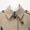 Burberry Brit Taupe Bonded Cotton Trench Coat 8 - Blue Spinach