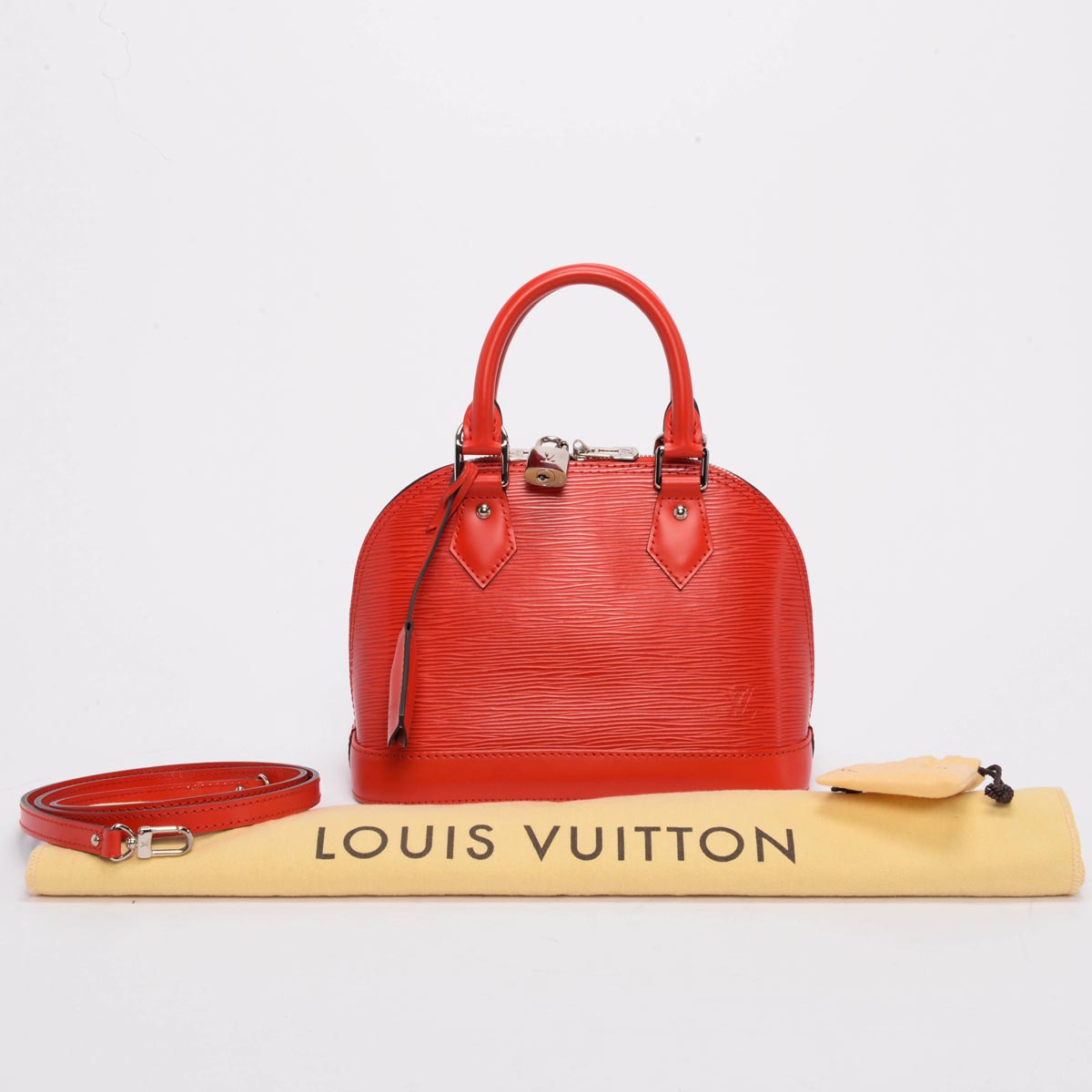 Louis Vuitton Red Epi Leather Alma BB