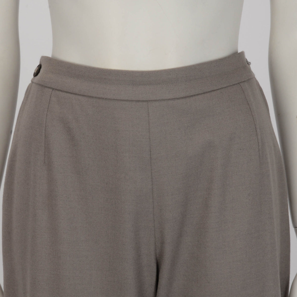 Hermes Grey Cashmere Blend Zip Trim Pants FR 40