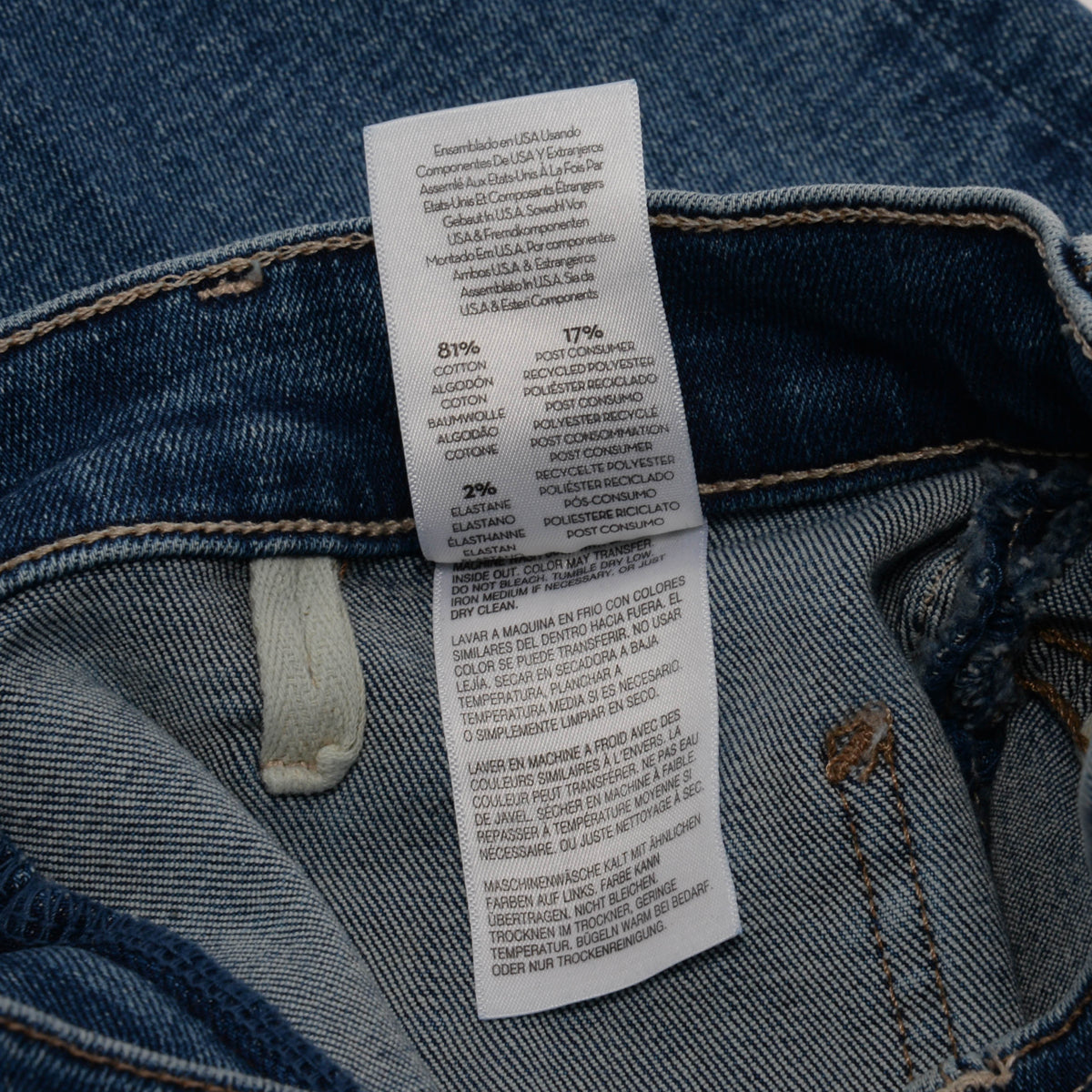 Mother Blue Denim Patch Pocket Mid Rise Maven Jeans 24