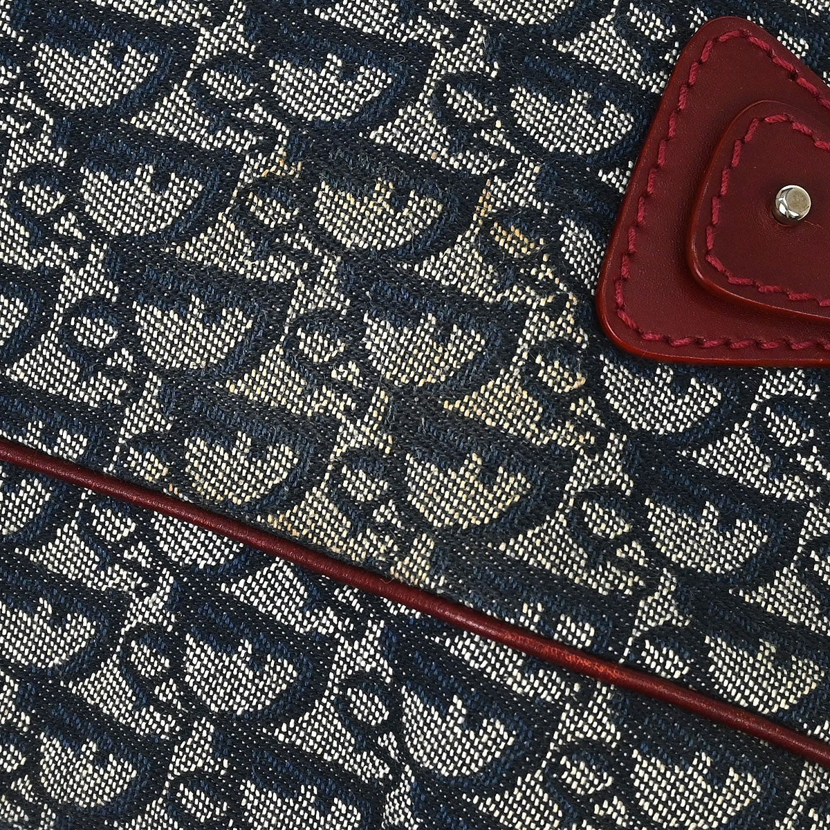 Dior Vintage Navy Diorissimo Canvas Trotter Tote
