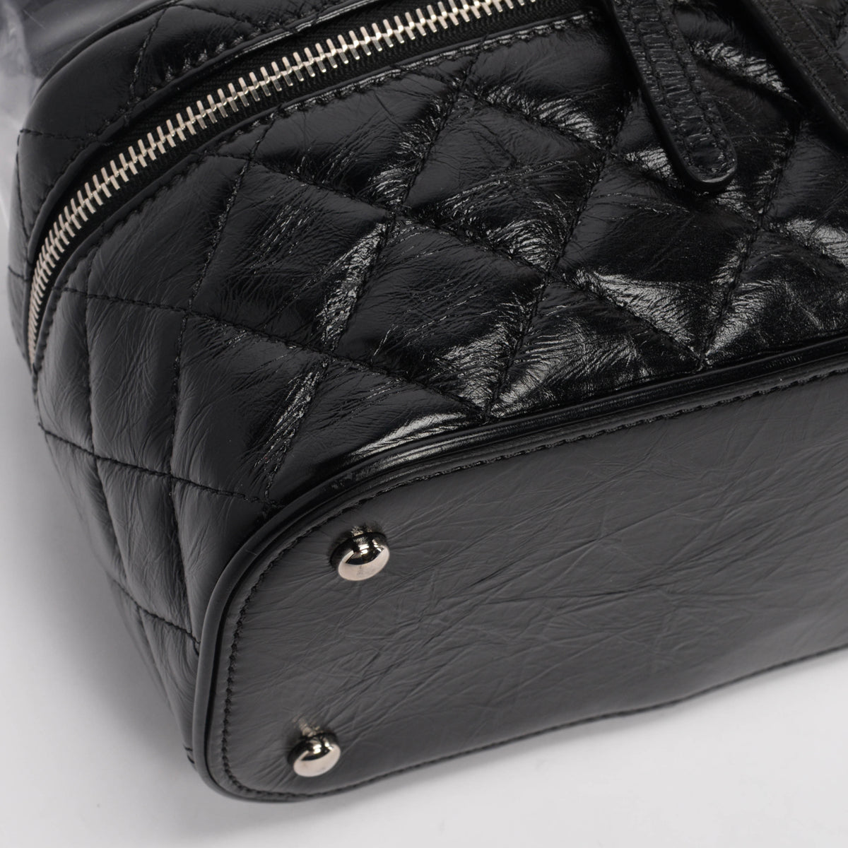 Chanel Black Quilted Calfskin Aquarium Backpack