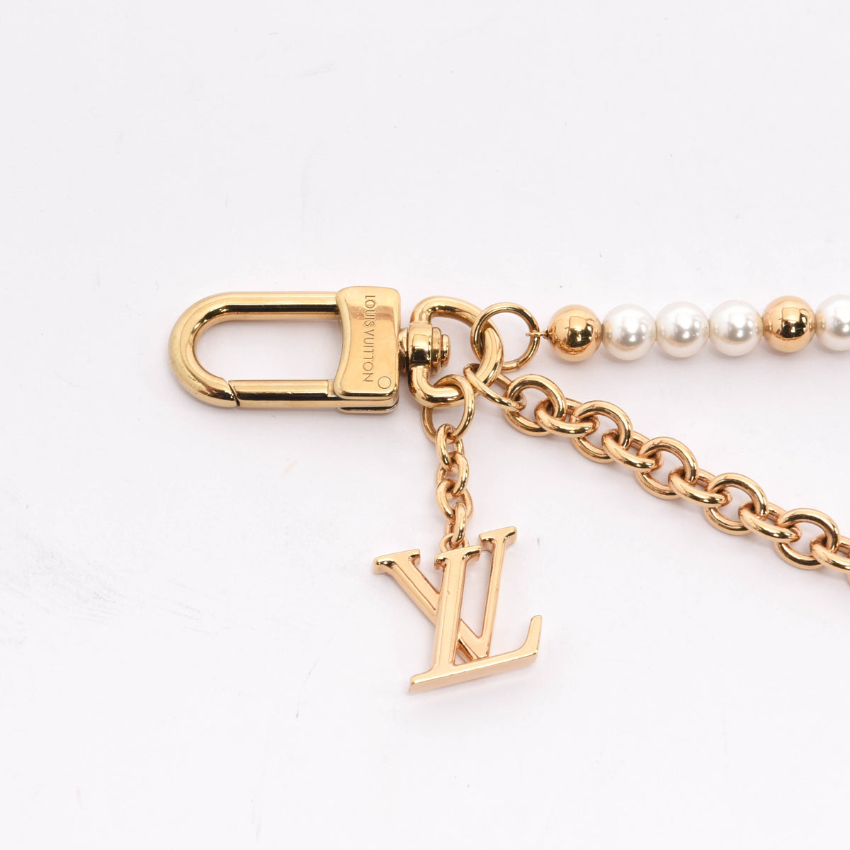 Louis Vuitton Gold Pearl River Bag Charm