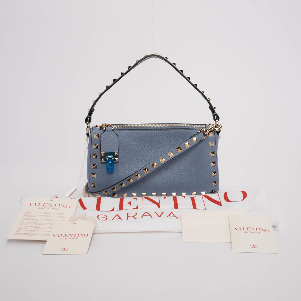 Valentino Niagara Grainy Calfskin Small Cross Body Bag