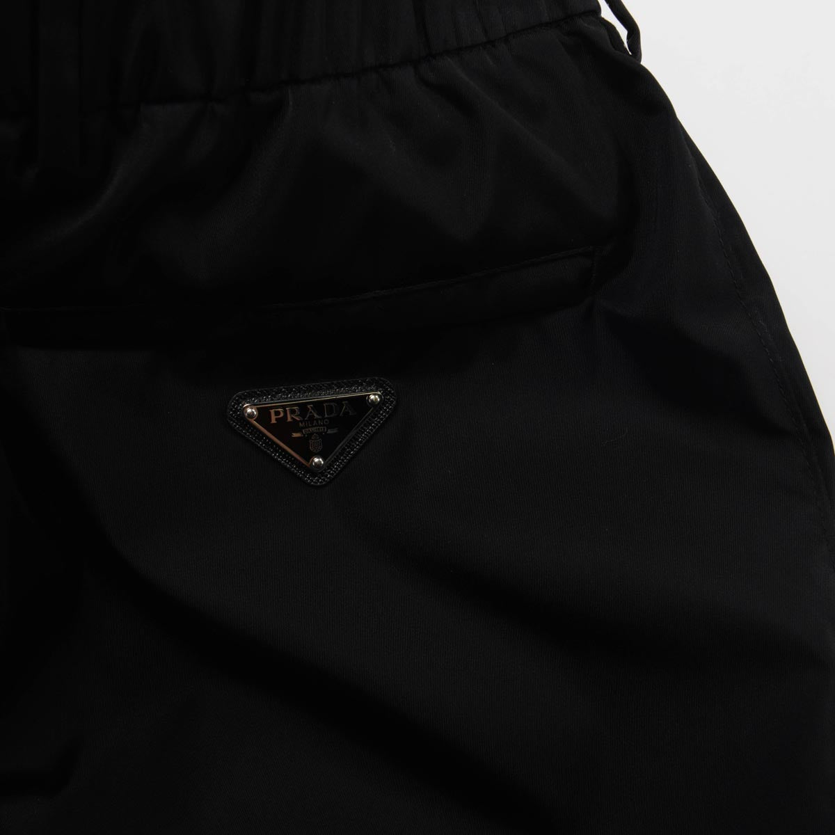 Prada Black Re-Nylon Trousers IT 48