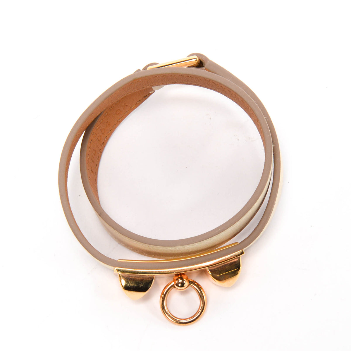 Hermes Craie Swift Rivale Double Tour Bracelet RGHW