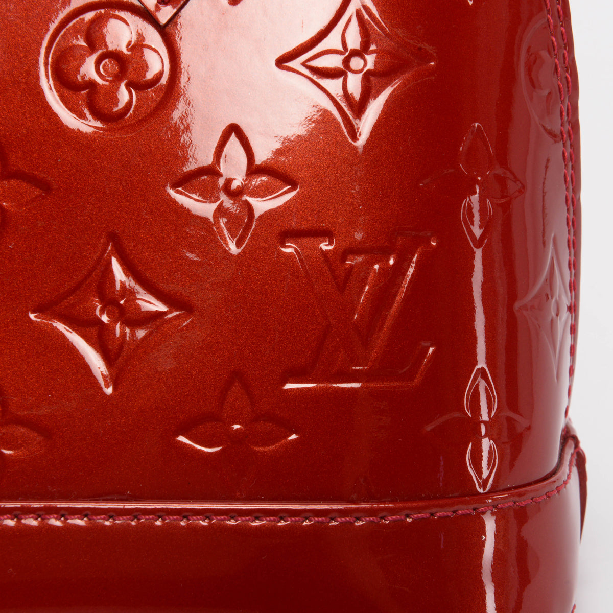 Louis Vuitton Red Monogram Vernis Alma BB