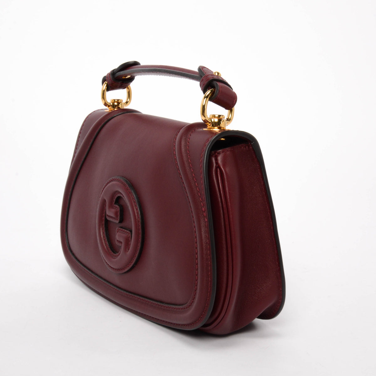 Gucci Rosso Ancora Roxy Calfskin Blondie Medium Top Handle Bag