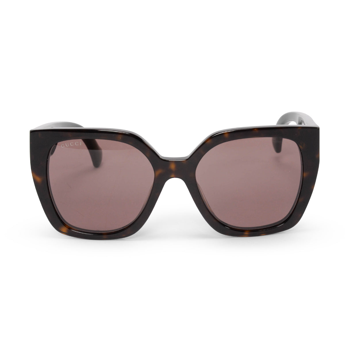 Gucci Tortoise GG Web Butterfly Sunglasses