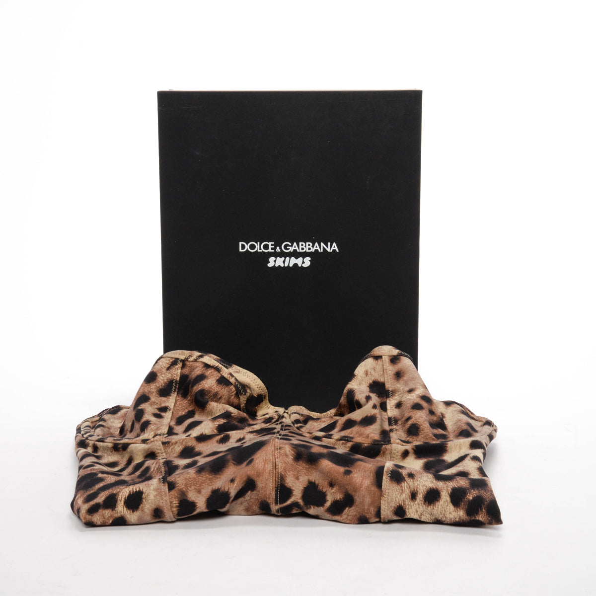 Dolce & Gabbana x Skims Leopard Jersey Playsuit M