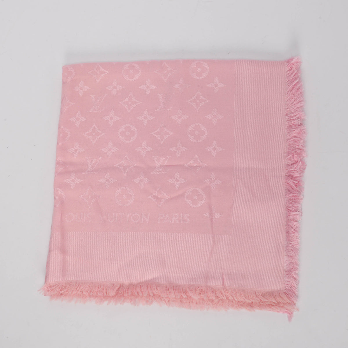 Louis Vuitton Pink Monogram Classic Shawl