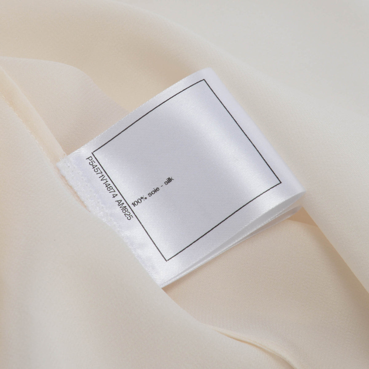 Chanel Ecru Silk Ruffled Sleeveless Top FR 40