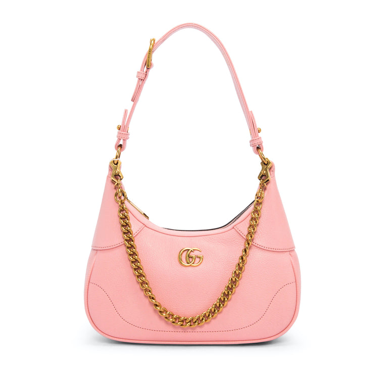 Gucci Pink Calfskin Small Aphrodite Shoulder Bag