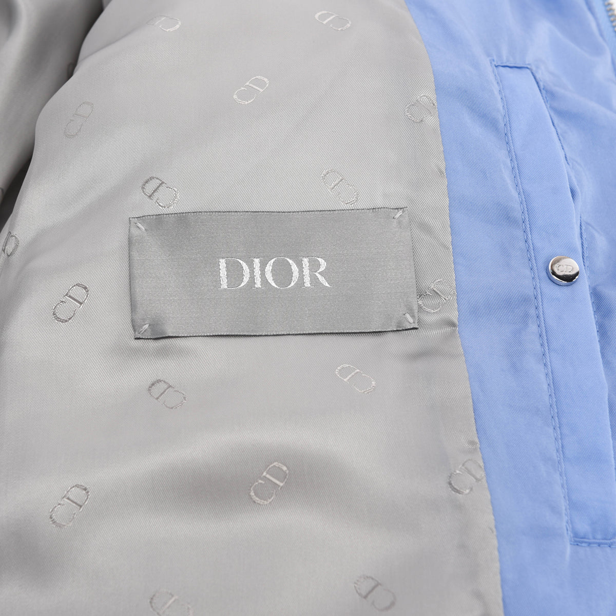 Dior x ERL Blue Nylon Cannage Mens Jacket FR 48