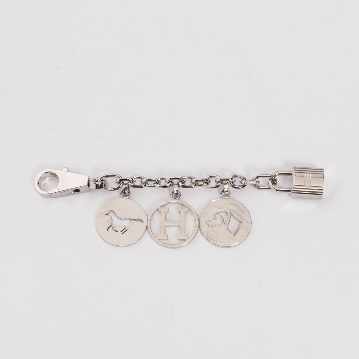 Hermes Silver Metal Breloque Olga Bag Charm