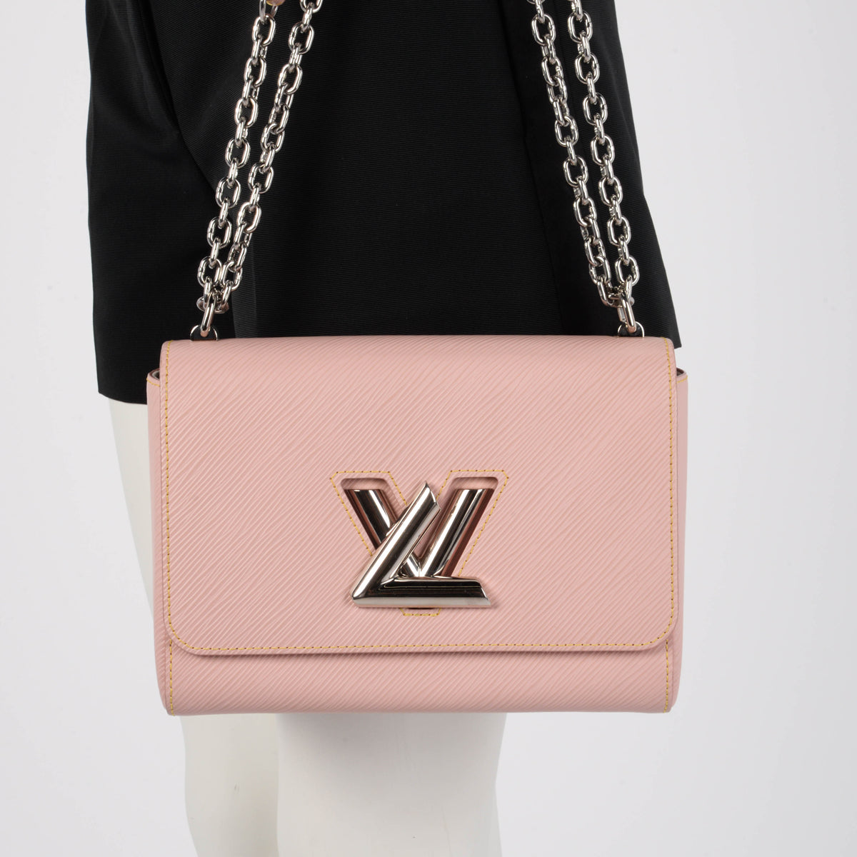 Louis Vuitton Rose Ballerine Epi Leather Twist MM Bag