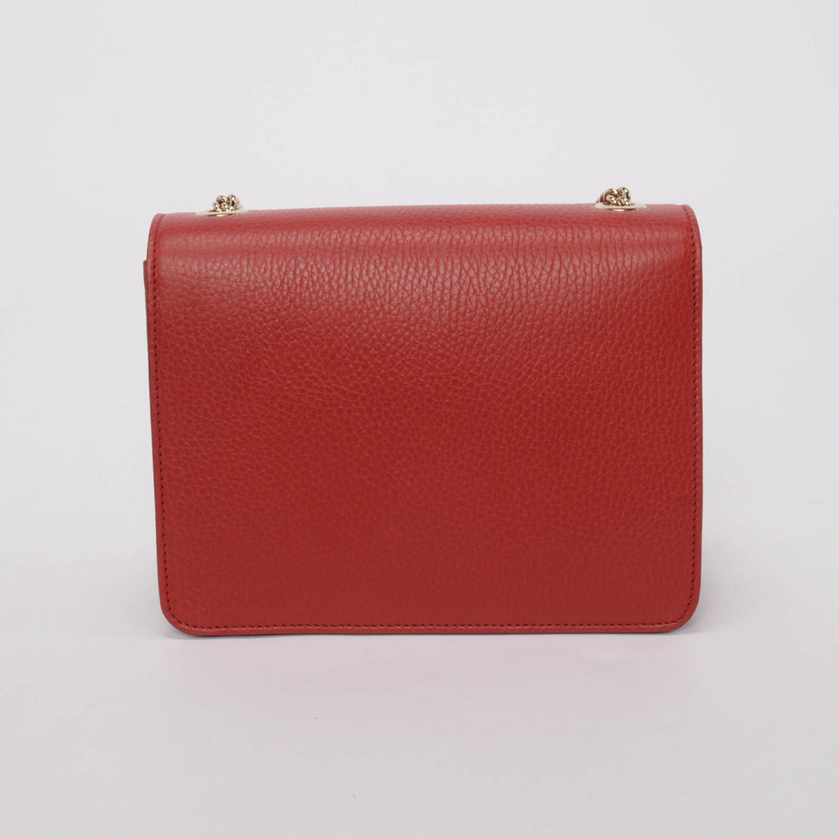 Gucci Red Dollar Calfskin Small Interlocking G Shoulder Bag