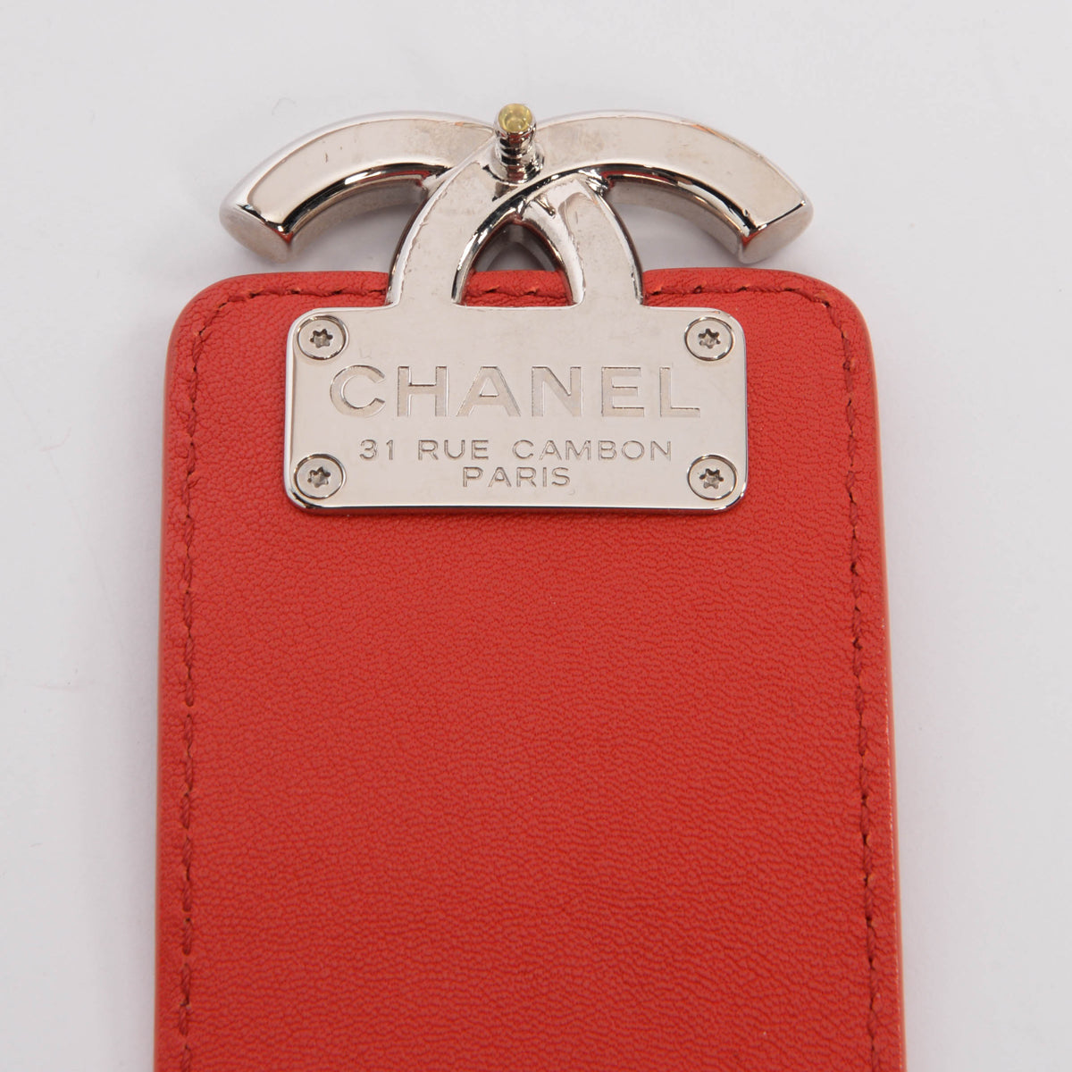 Chanel Red Quilted Leather Mini CC Box Camera Bag