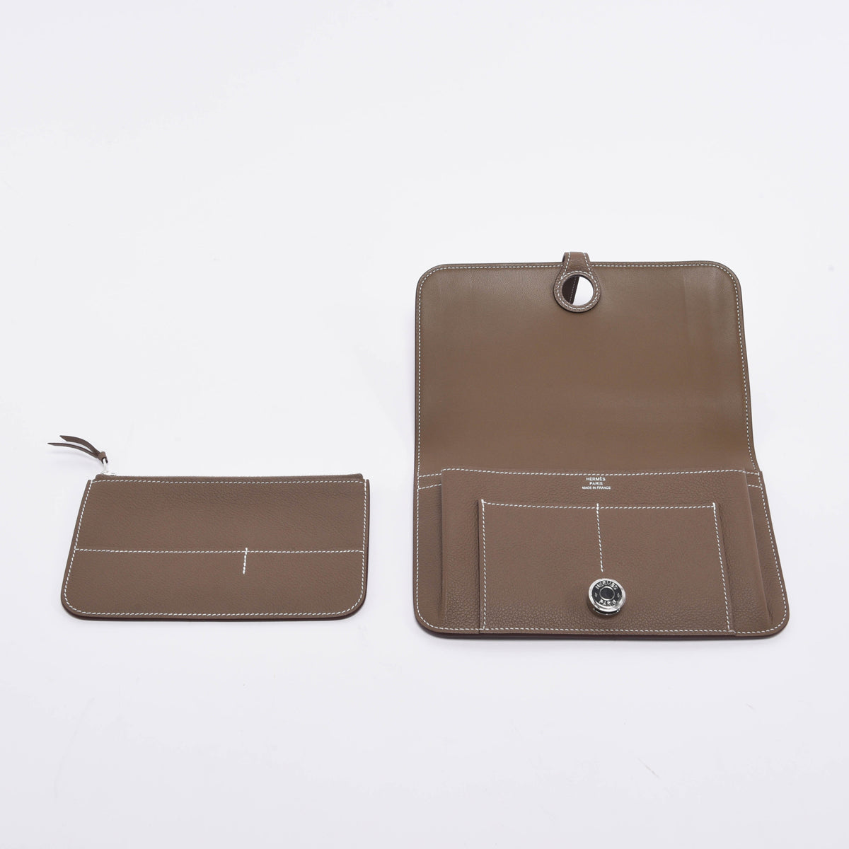 Hermes Etoupe Togo Dogon Duo Wallet