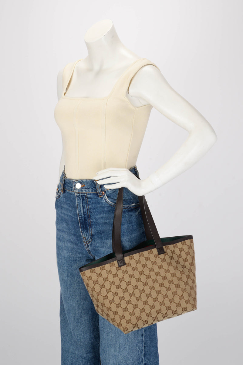Gucci Beige GG Canvas Totissima Small Tote