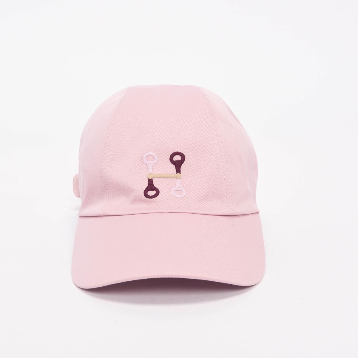 Hermes Pink Cotton Miles H Mors Cap