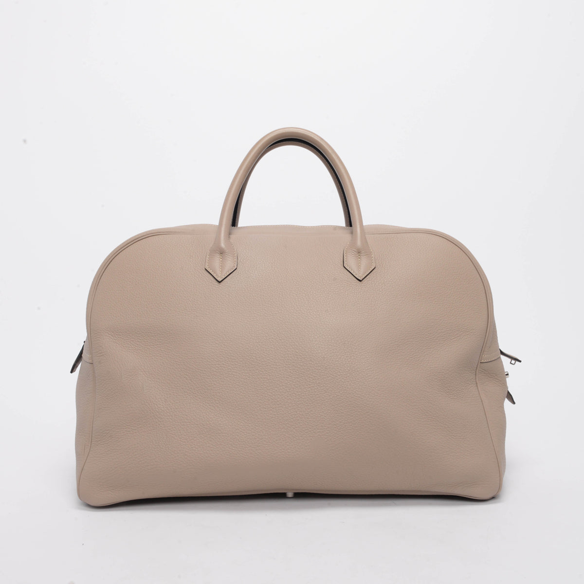 Hermes Gris Asphalte Clemence Steve Travel 45 Bag