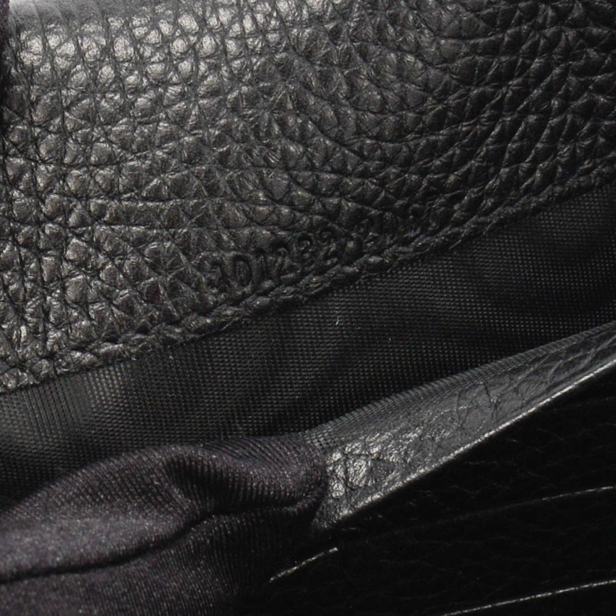 Gucci Black Calfskin GG Marmont Wallet On Chain