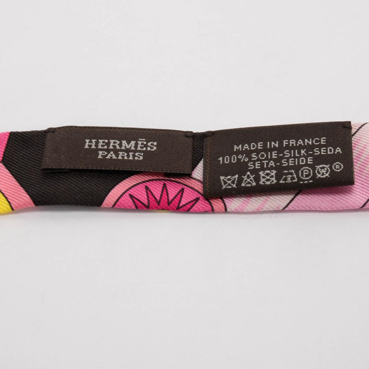 Hermes Rose Vif Silk Upcycling La Source Doll Twilly