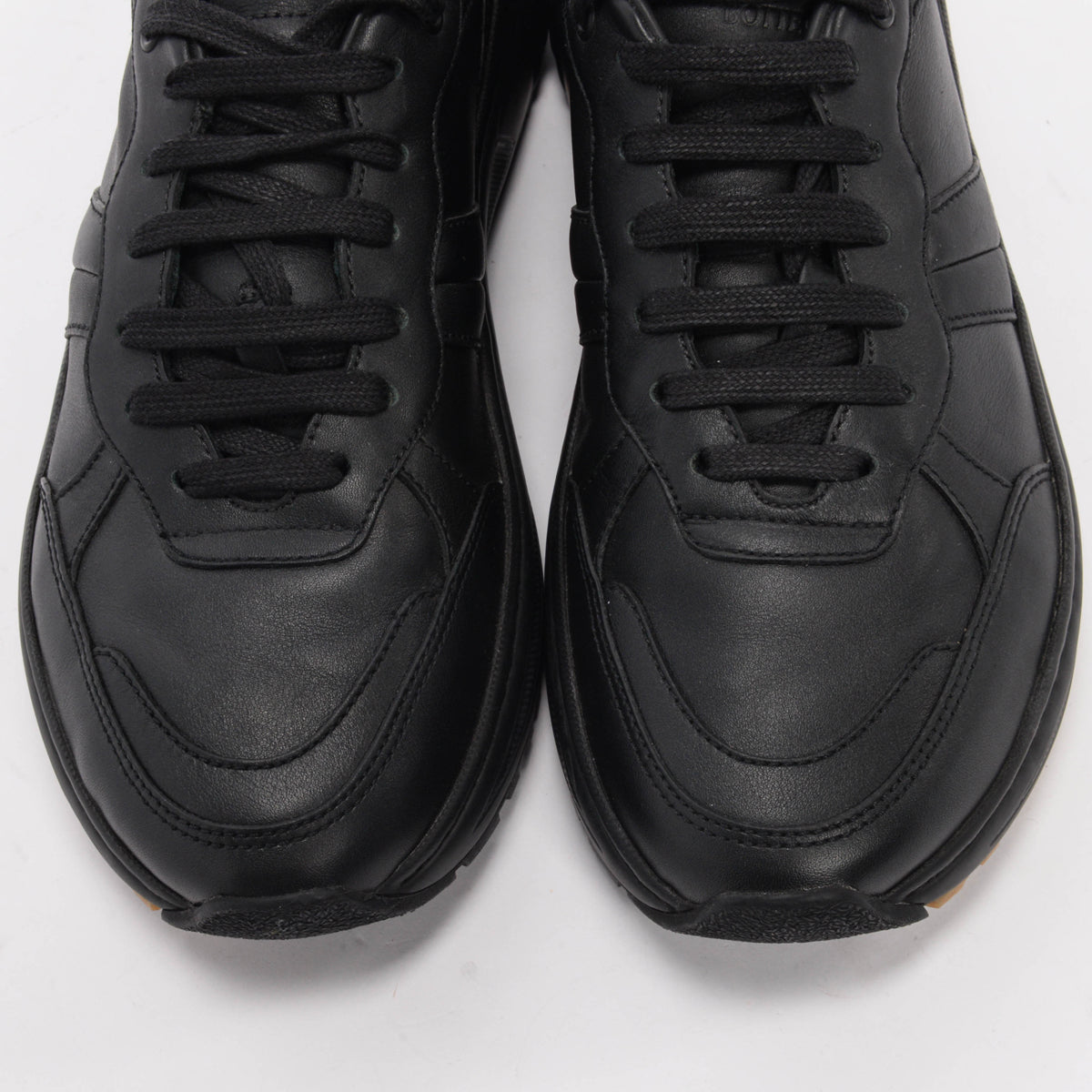 Bottega Veneta Black Leather Speedster Sneakers 42