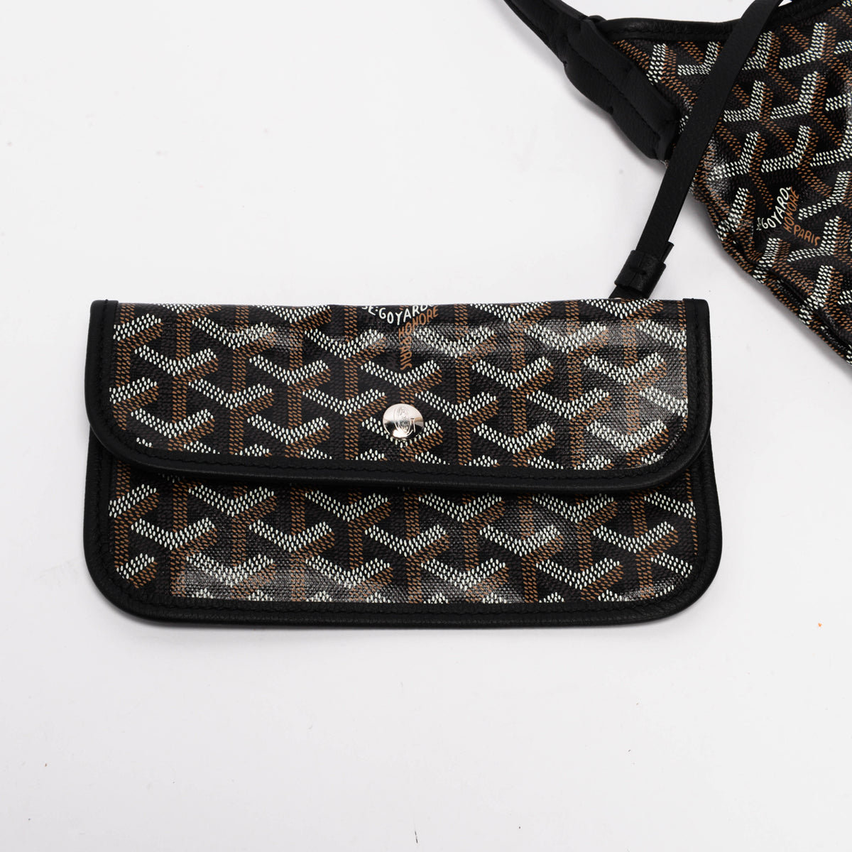 Goyard Black Goyardine Boheme Hobo