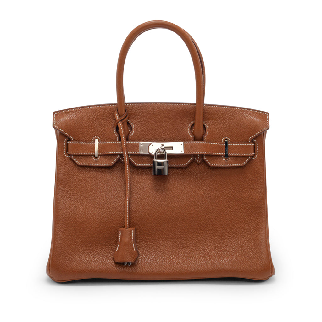 Hermes Fauve Barenia Faubourg Birkin 30 PHW