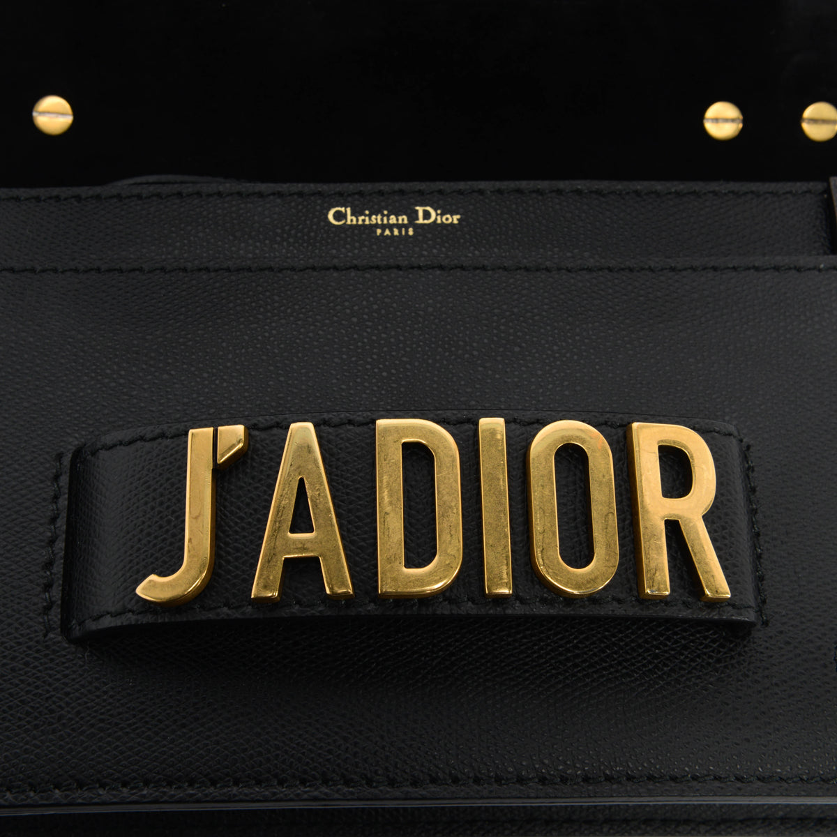 Dior Black Grained Calfskin J'Adior Flap Bag + Bohemian Strap