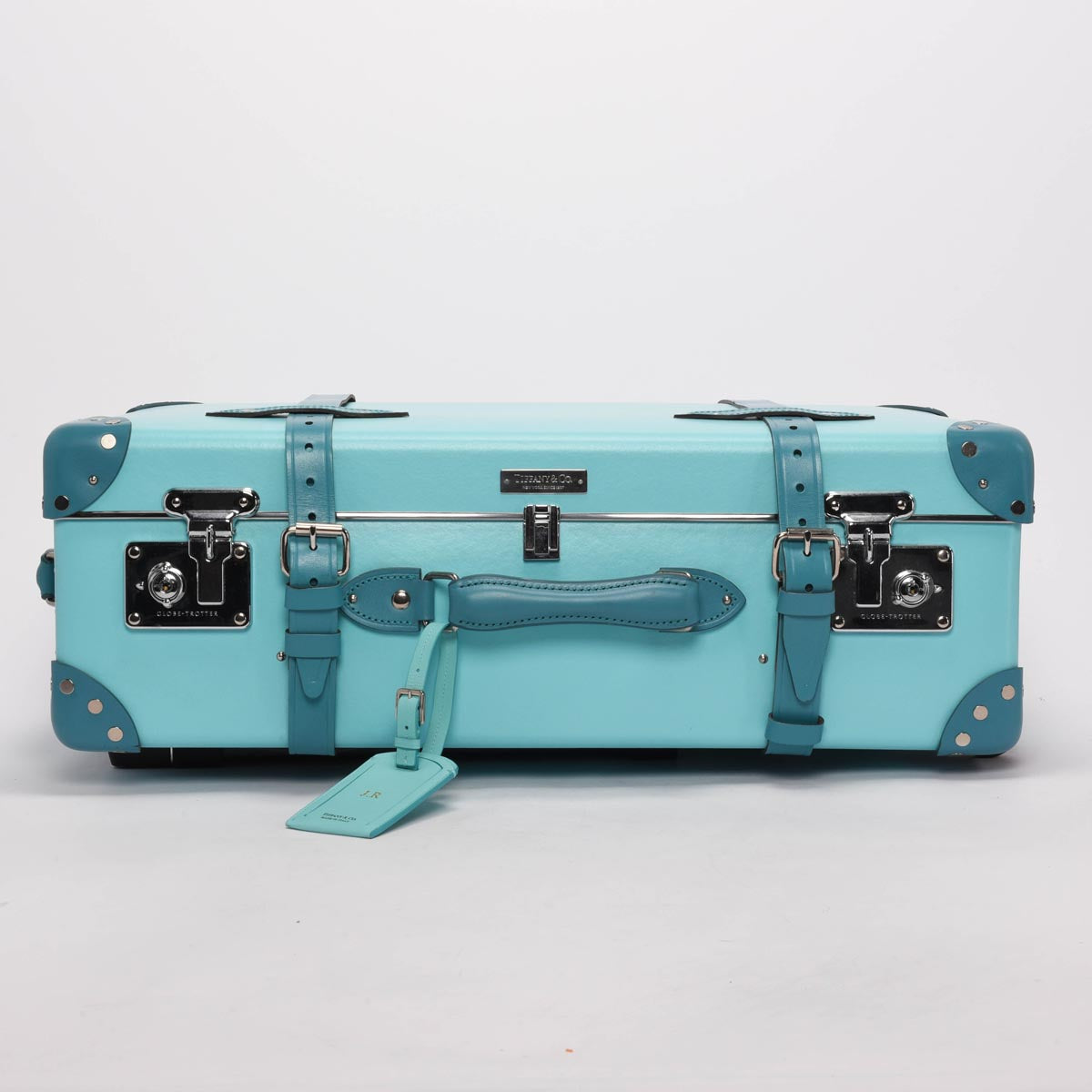 Tiffany & Co x Globe Trotter Tiffany Blue Rolling Luggage